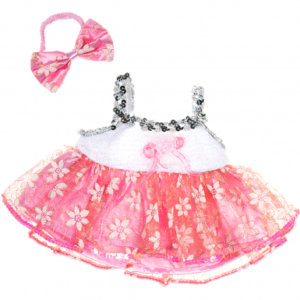 Tj’s Teddies Pink Sparkle Costume 16″