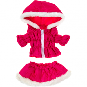 Tj’s Teddies Hot Pink Parka & Skirt 16″