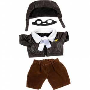 Tj’s Teddies Pilot Costume 16″