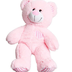 Tj’s Teddies Pinky Patch Bear 16”