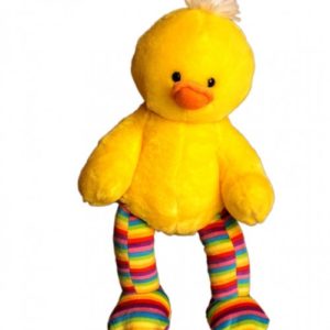 Tj’s Teddies Duck With Striped Legs 16”