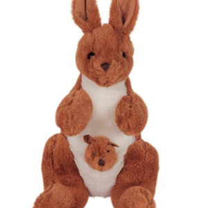 Tj’s Teddies Kangaroo With Baby 16”