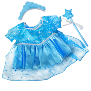 Tj’s Teddies Blue ”Snow” Princess Gown 16”