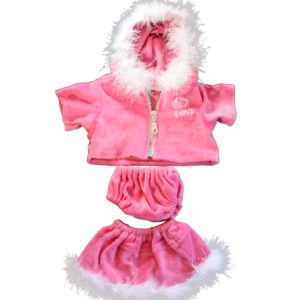 Tj’s Teddies Pink ”Love” Outfit 16”