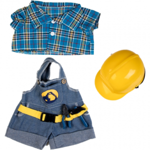 Tj’s Teddies Construction Costume 16”